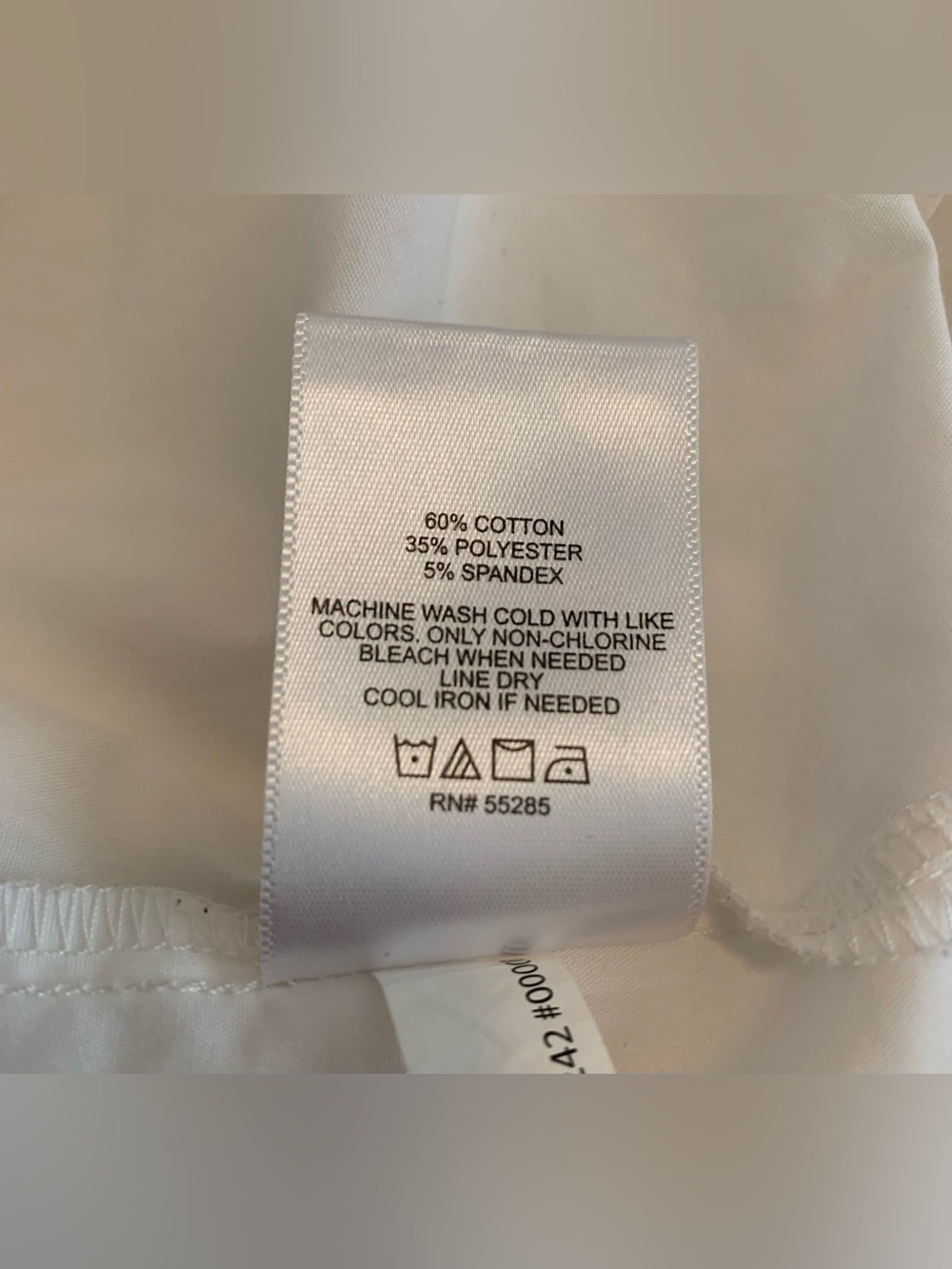 Express Stretch Cotton Poplin Boyfriend Portofino in White - Picture 5 of 5